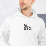 TO LOVE & SERVE | Embroidered Unisex Heavy Blend Hoodie