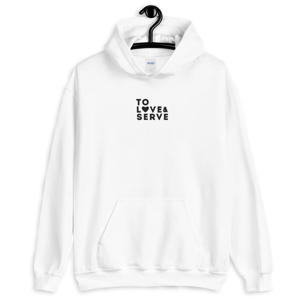 TO LOVE & SERVE | Embroidered Unisex Heavy Blend Hoodie