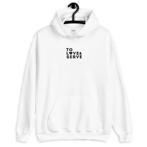 TO LOVE & SERVE | Embroidered Unisex Heavy Blend Hoodie